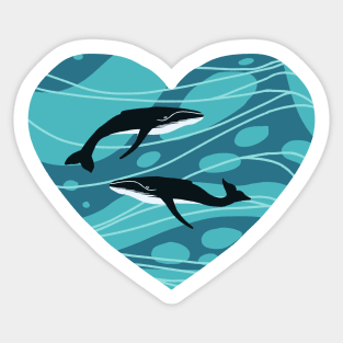 I love Whales Sticker